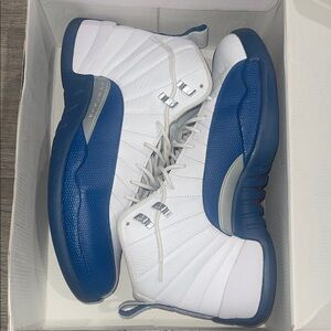 Jordan White and Blue Sneakers